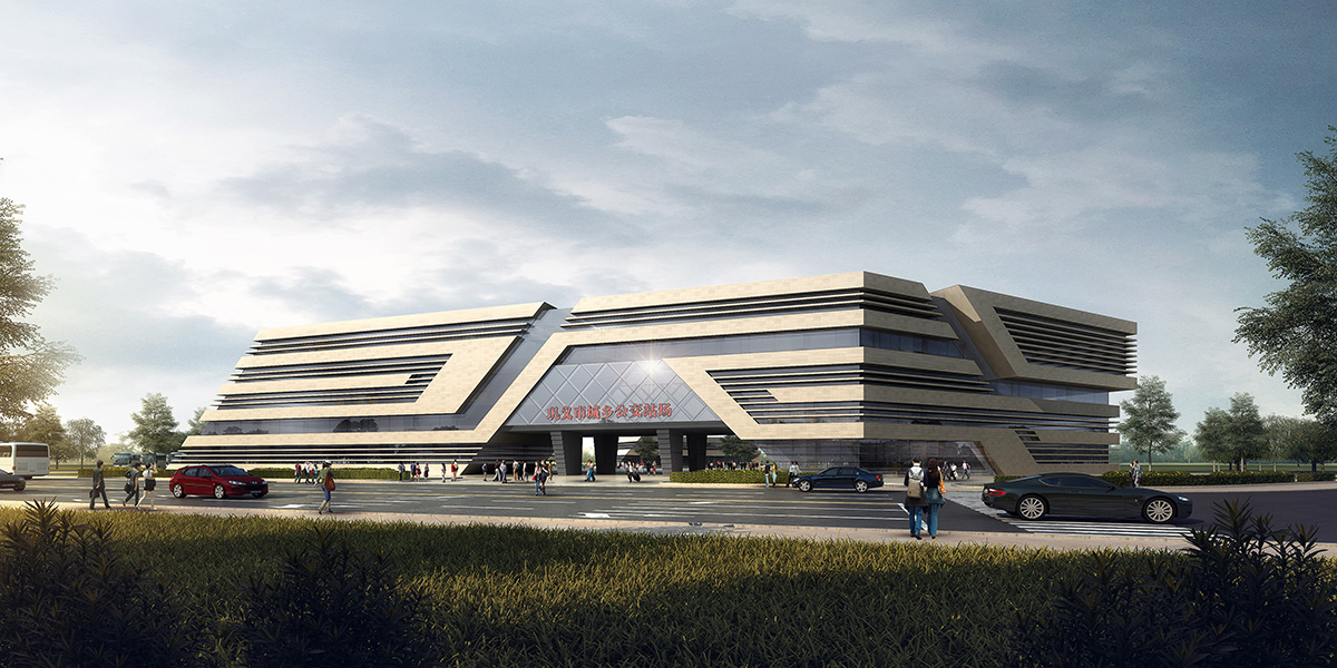 鞏義市五里堡城鄉(xiāng)客運(yùn)公交場(chǎng)站綜合樓、維修車間幕墻外裝飾工程